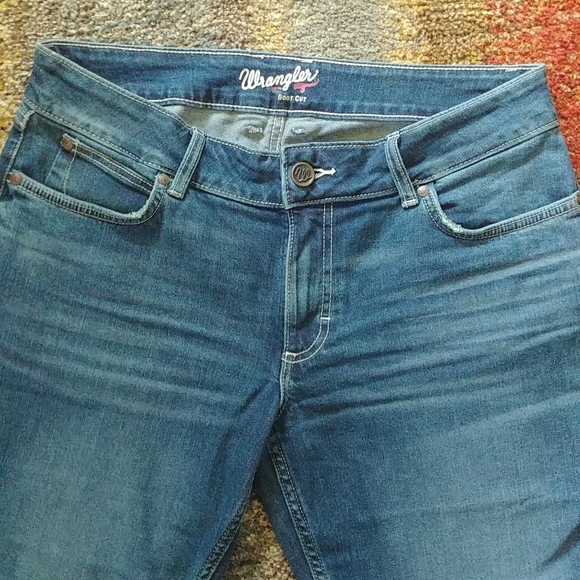 RARE Wrangler Premium Patch Retro Mae Jeans 👖Size 11 x 34 - Picture 5 of 10